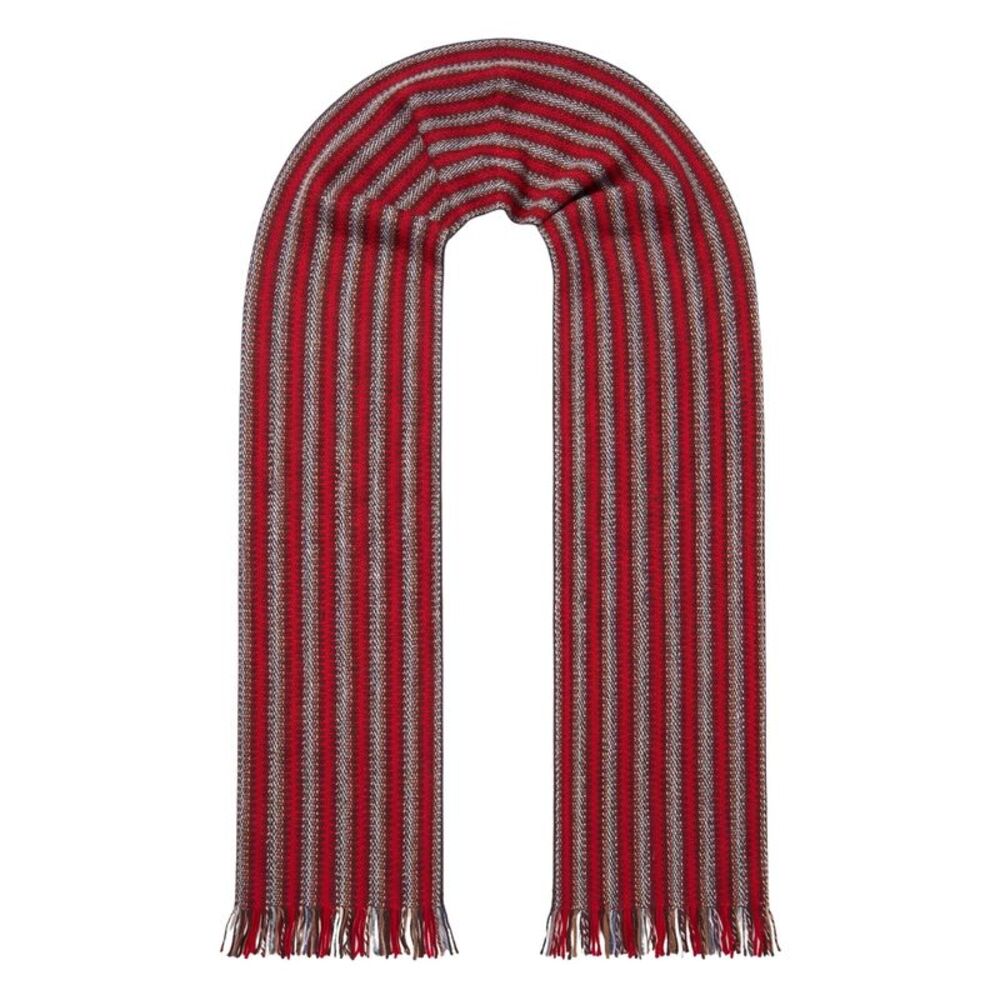 Missoni Red Classic Chevron Cotton Scarf